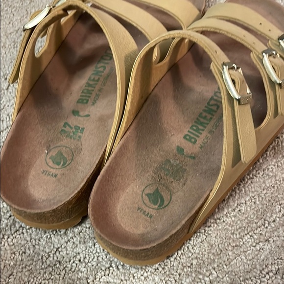 Birkenstock Tan Florida Vegan Sandals - Picture 2 of 3